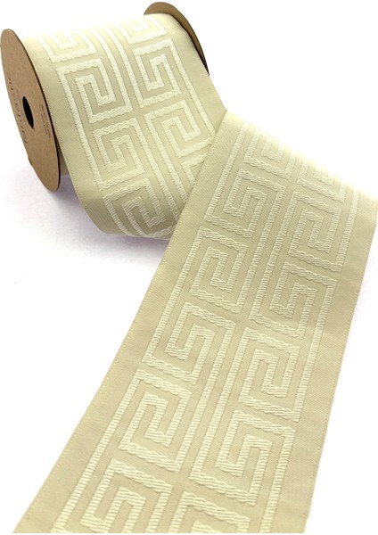 Labirent Desen Dokuma Geniş Perde Bordür / Aksesuar (10 Cm. Genişlik - 3,5 Mt. Uzunluk)