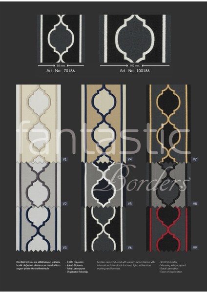 Jakarlı Dokuma Geniş Perde Bordür / Aksesuar (10 Cm. Genişlik - 3,5 Mt. Uzunluk) modelleri
