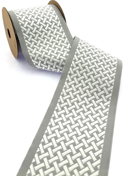 Hasır Desenli Dokuma Geniş Perde Bordür / Aksesuar (10 Cm. Genişlik - 3,5 Mt. Uzunluk)