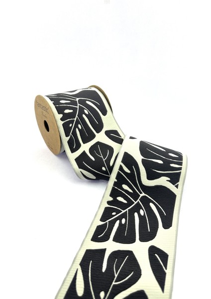 Yaprak Desenli Dokuma Bordür (10 Cm. Genişlik - 3,5 Mt. Uzunluk)