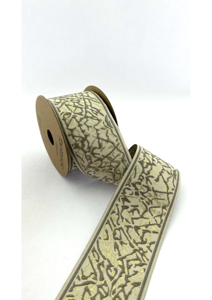 Mermer Desenli Dokuma Geniş Perde Bordür / Aksesuar (7 Cm. Genişlik - 3,5 Mt. Uzunluk)