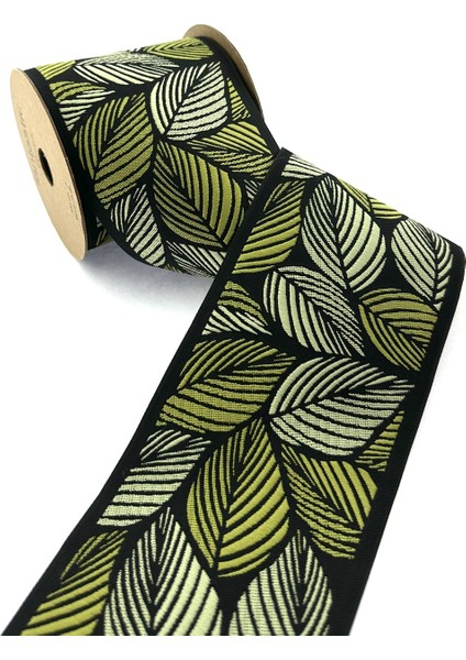 Çiçek Desenli Çok Renkli Dokuma Geniş Perde Bordür / Aksesuar (10 Cm. Genişlik - 3,5 Mt. Uzunluk)