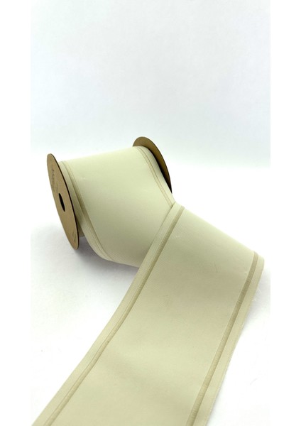 Düz Renk Kenar Kabartmalı Dokuma Geniş Perde Bordür / Aksesuar (10 Cm. Genişlik - 3,5 Mt. Uzunluk)