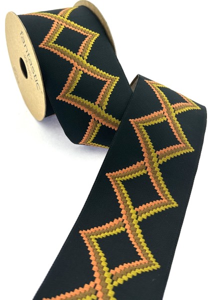 Çok Renkli Dokuma Geniş Perde Bordür / Aksesuar (7 Cm. Genişlik - 3,5 Mt. Uzunluk)