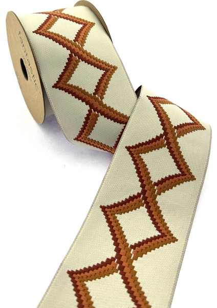 Çok Renkli Dokuma Geniş Perde Bordür / Aksesuar (7 Cm. Genişlik - 3,5 Mt. Uzunluk)