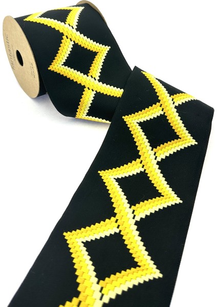 Çok Renkli Dokuma Geniş Perde Bordür / Aksesuar (10 Cm. Genişlik - 3,5 Mt. Uzunluk)