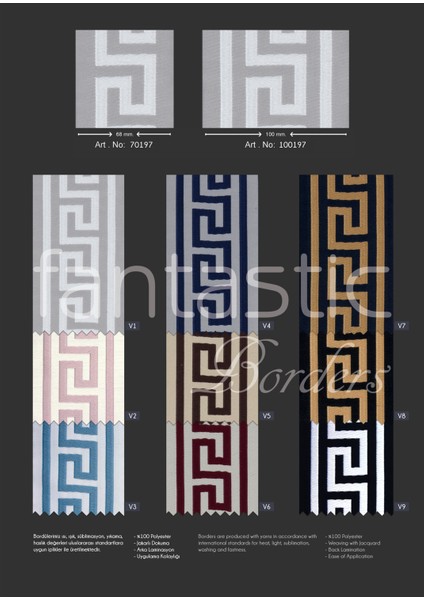 Dokuma Geniş Perde Bordür / Aksesuar (10 Cm. Genişlik - 3,5 Mt. Uzunluk) modelleri