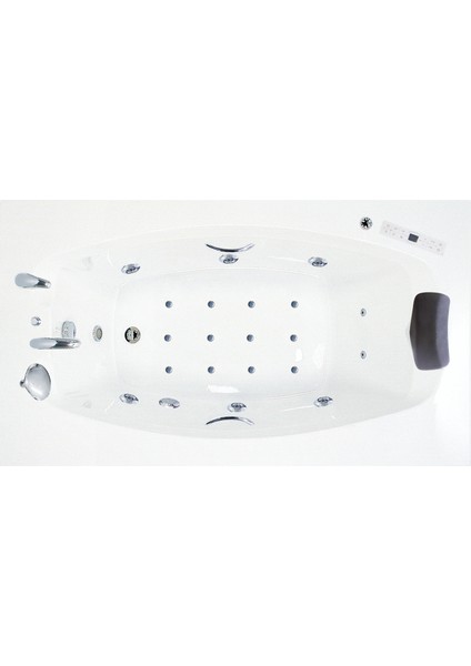 San Diego Jakuzi 184x102 h:63 Romantic Hidromasaj Sistemli Küvet (Gövde + Metal ayak + Ön panel) fiyatları