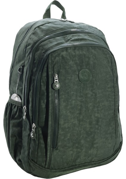 Klinkır Bayan Sırt Çantası Büyük Boy Yağmur Geçirmez Hafif Kumaş Çok Cepli Kadın Okul Sırt Çantası 45 cm