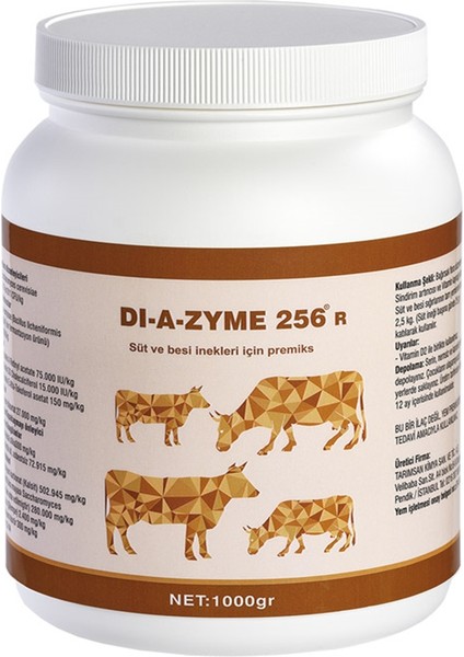 Dı-A-Zyme 256 R 1 kg (Süt ve Besi Inekleri Için)