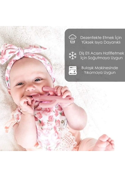 Kaktüs Bebek Diş Kaşıyıcı - Bebek Diş Kaşıma Dişlik Pembe fırsatları