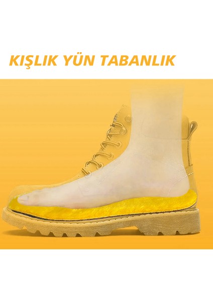 LX09 - Vegan Doğal Mantar Sarı Peluş | Doğal Isı, Soğuk Havalara Özel, Sıcak Tutan İç Tabanlık