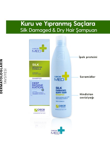 Silk Damaged And Dry Hair Shampoo Yıpranmış ve Kuru Saç Şampuanı 300 ml fırsatları