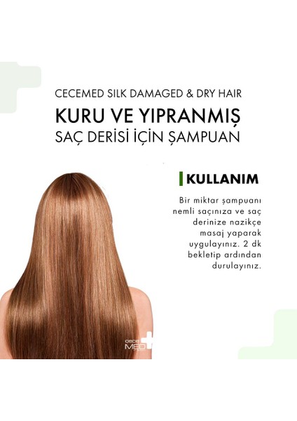 Silk Damaged And Dry Hair Shampoo Yıpranmış ve Kuru Saç Şampuanı 300 ml