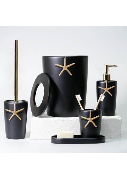 Selim Ocean Banyo Seti Siyah Altın
