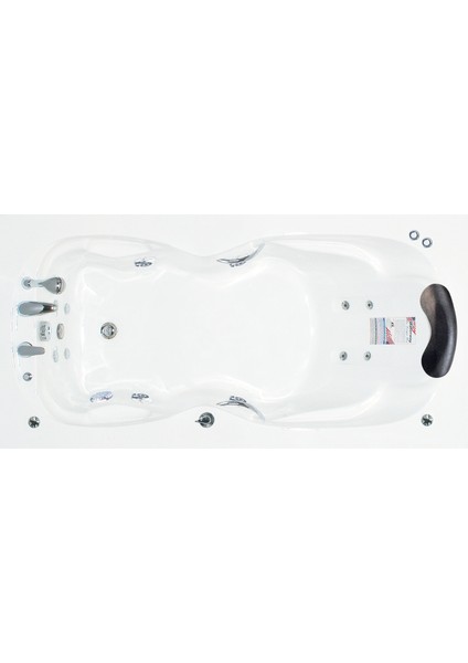 Brooklyn Jakuzi 180x90, H:55 Party Hidromasaj Sistemli Küvet (Gövde + Metal Ayak + Ön Panel) fiyatları