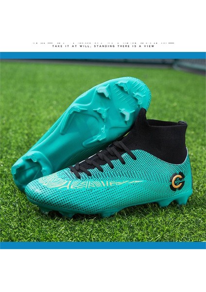 Şık, Yüksek Bilekli Futbol Ayakkabısı (Yurt Dışından)