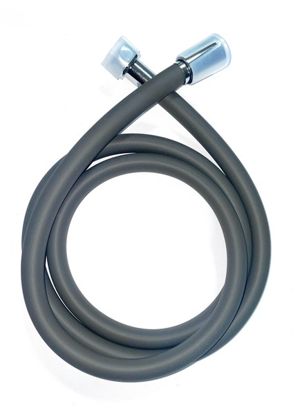 Ar Musluk Banyo Batarya Duş Spiral Fleks Hortum 150CM Silikon Kauçuk Hortum Gri TRM0577
