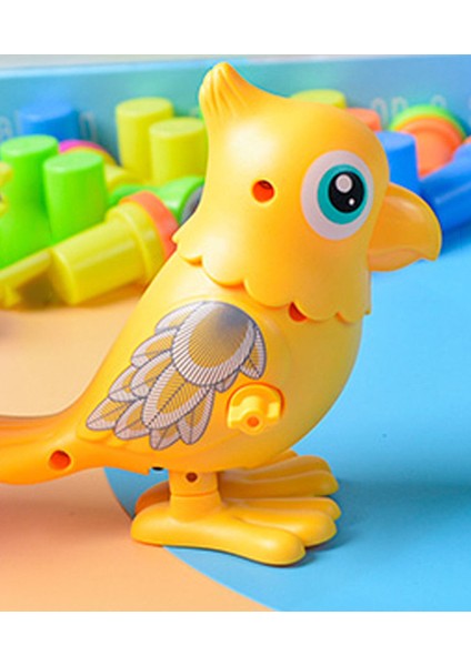 Bebek Sevimli Zıplayan Saat Papağan Civciv Hayvan Erkek ve Kız Bebek Zincir Üzerinde Çalıştırabilirsiniz Küçük Oyuncaklar (Yurt Dışından)