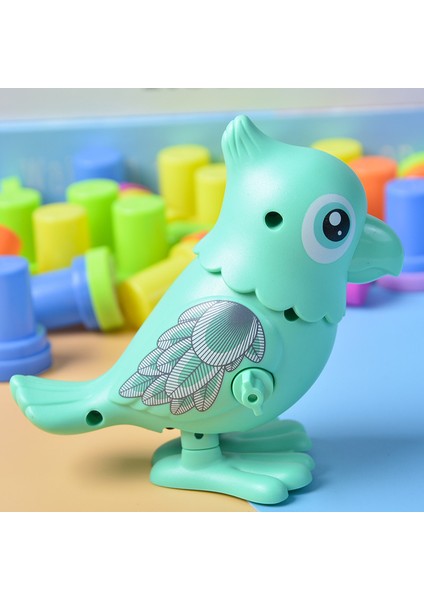 Bebek Sevimli Zıplayan Saat Papağan Civciv Hayvan Erkek ve Kız Bebek Zincir Üzerinde Çalıştırabilirsiniz Küçük Oyuncaklar (Yurt Dışından)