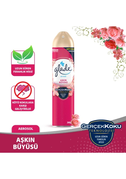 Aerosol Oda Kokusu  Aşkın Büyüsü 300 ml