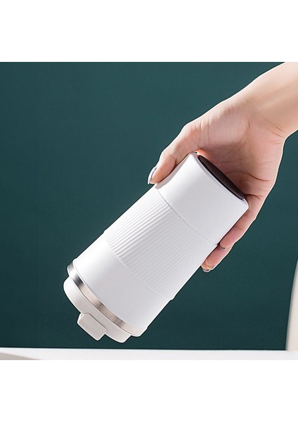 304 L Kilitli Çelik Mat Beyaz 510 ml Kahve Termos Mug CIN405BY
