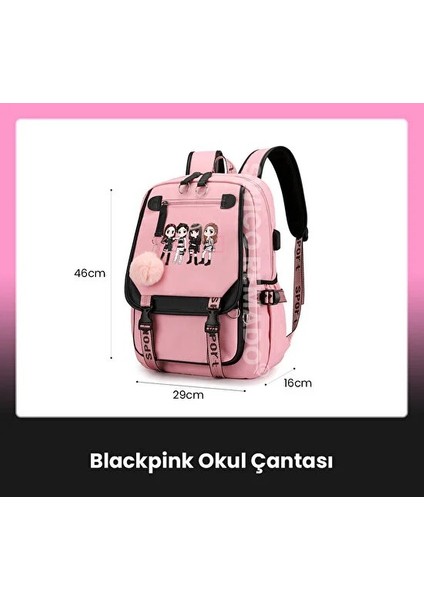 Kpop Blackpink Temalı Lise Çantası (Yurt Dışından) fiyatları