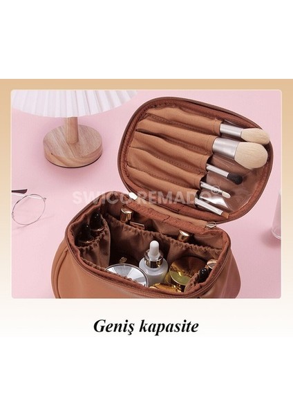Taşınabilir Makyaj Çantası Büyük Kapasiteli Seyahat Kozmetik Düzenleyici (Yurt Dışından) modelleri