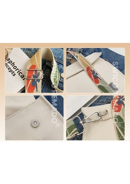 Kadınlar Için Büyük Kapasiteli Kanvas Omuz Çantası Tote Çanta (Yurt Dışından) indirimleri