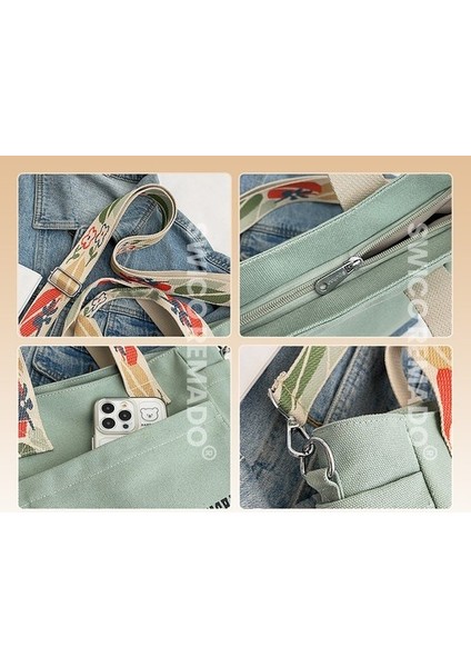 Kadınlar Için Büyük Kapasiteli Kanvas Omuz Çantası Tote Çanta (Yurt Dışından) indirimleri