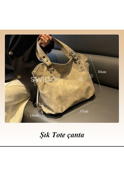 Kadınlar Için Büyük Kapasiteli Omuz Çantası Tote Çanta (Yurt Dışından) fiyatları