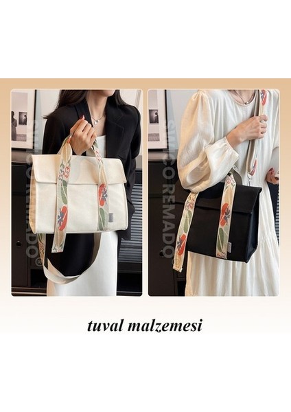 Kadınlar Için Büyük Kapasiteli Kanvas Omuz Çantası Tote Çanta (Yurt Dışından) modelleri