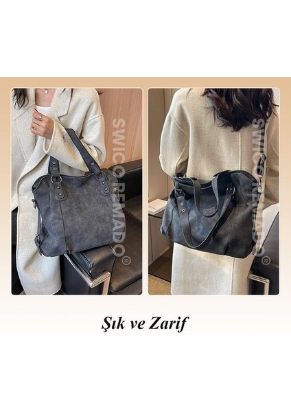 Kadınlar Için Büyük Kapasiteli Omuz Çantası Tote Çanta (Yurt Dışından) modelleri