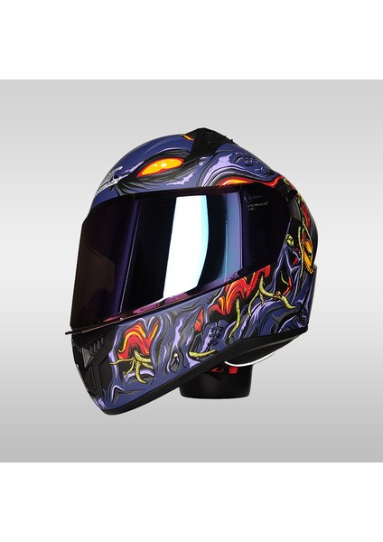 M-801 Motosiklet Kaskı Zombies Orange fiyatları
