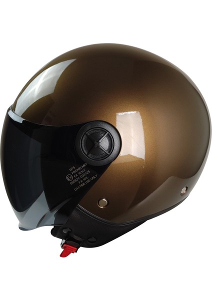 FX-101 Açık Kask (Parlak Kahverengi)