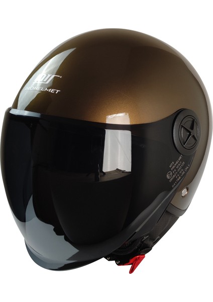 FX-101 Açık Kask (Parlak Kahverengi)