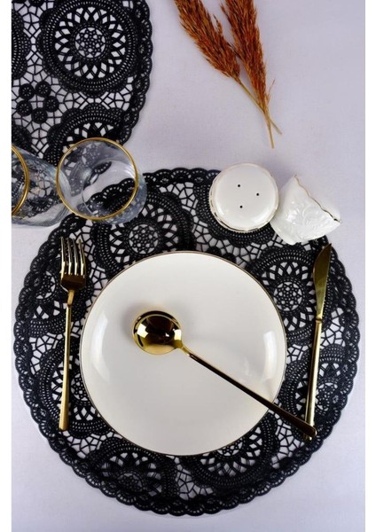 6’lı Amerikan Servisi Supla Yuvarlak Siyah – ACR-001 C320.33 fiyatları