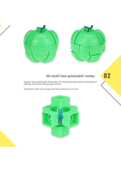 Shanhue Elma Küp, Üçüncü Dereceden Uzaylı, Güvenli Meyve Oyunu, Üçüncü Dereceden Gerçek Rubik Küp, Sevgililer Günü Noel (Yurt Dışından) fiyatları