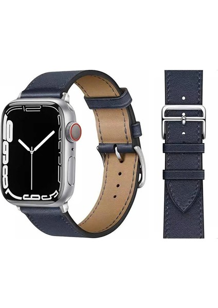 deri Kayış Apple Watch Uyumlu 1/2/3/4/5/6/7/8/9 38-40-41 mm Hms Kordon Hms 2027