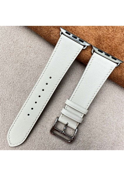 Deri Kayış Apple Watch Uyumlu 1/2/3/4/5/6/7/8/9 42-44-45- 49 mm Hms Kordon Hms 2024