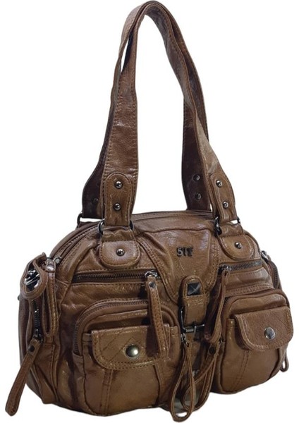 Y.s.deri Kadın Omuz Çantası Vegan Deri Çok Cepli Çapraz Askılı Bayan Çantası 30 cm fiyatları