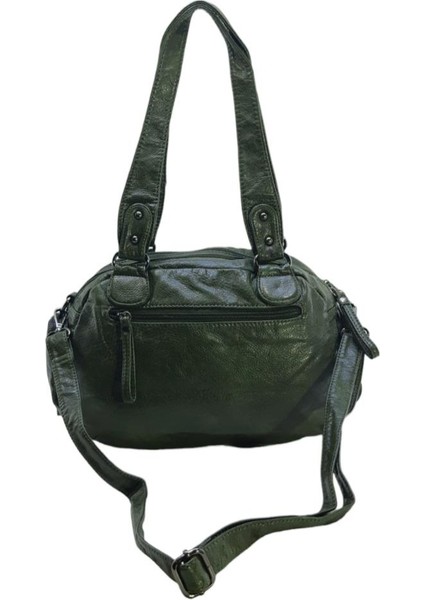 Y.s.deri Kadın Omuz Çantası Vegan Deri Çok Cepli Çapraz Askılı Bayan Çantası 30 cm indirimleri