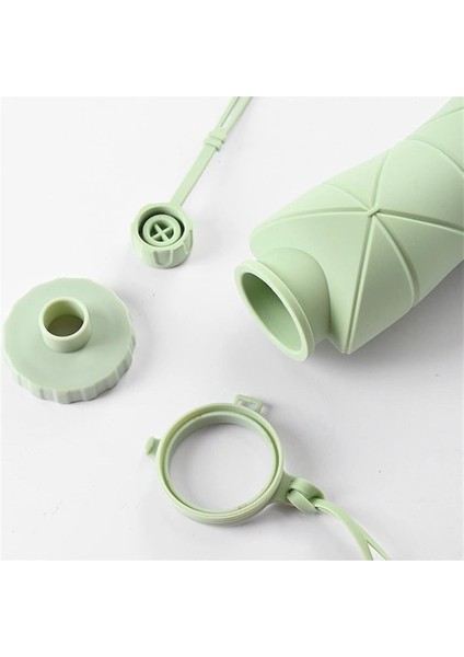 Katlanır Silikon Su Şişesi Spor Su Şişesi Outdoor Matara Suluk 600 ml Yurt Dışından fırsatları