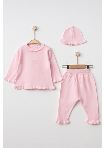 Triko Noktalı Kız Takım 4029