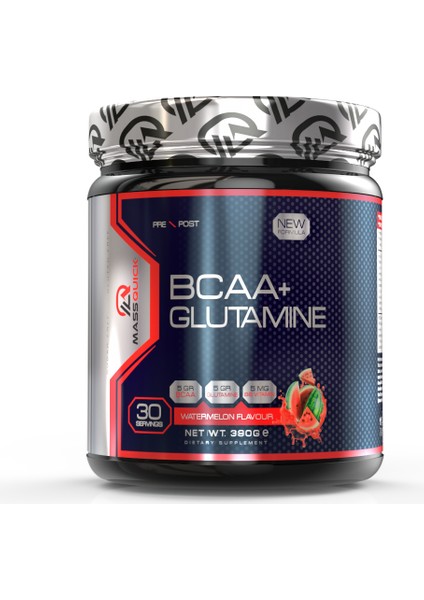 Bcaa Glutamin Karpuz Aromalı 390 gr 30 Servis Bcaa Glutamine Amino Asit