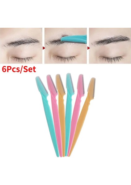 6 Adet Siyah 6 Adet Kadın Kaş Düzeltici Şekillendirici Yüz Usturası (Yurt Dışından) modelleri