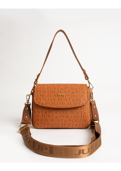 Kadın Taba Baskı Desenli Kolon Askılı 3 Bölmeli Omuz Çantası 23X16CM MDS2184 fiyatları