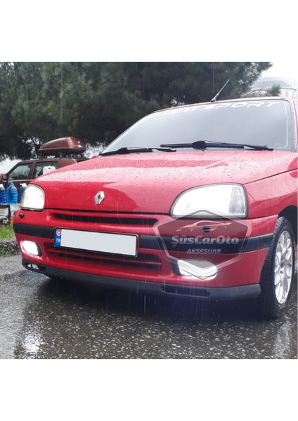 Renault Clio 1 1990-1997 Uyumlu Üniversal Laguna Lip Esnek Ön Lip 2 Parça Tampon Altı Dil Karlık Ön Ek