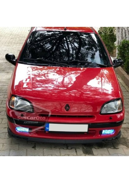 Renault Clio 1 1990-1997 Uyumlu Üniversal Laguna Lip Esnek Ön Lip 2 Parça Tampon Altı Dil Karlık Ön Ek