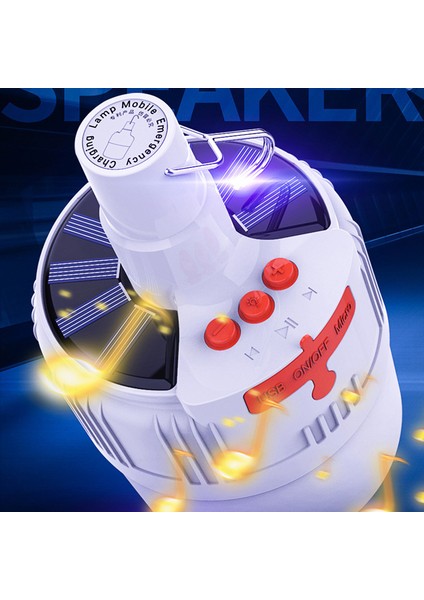 42 LED Bluetooth Hoparlör Lambası ile Güneş Enerjili Kamp Işığı (Yurt Dışından) fiyatları